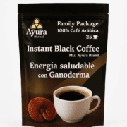 Ayura Black Coffee con Ganoderma Formato familiar 100 g