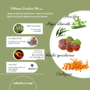 ViBmax 90 Cápsulas con Alga Klamath, Cordyceps, Reishi y Aloe Vera