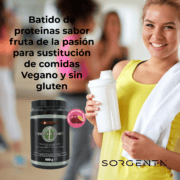 Sabor Fruta de la Pasión Batido de sustitución de Comidas para Control de Peso Vegan One Sorgenta   600gr - Sabor Fruta de la Pasión - Imagen 3