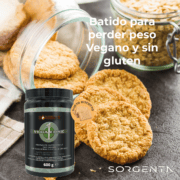 Sabor Galleta Batido de sustitución de Comidas para Control de Peso Vegan One Sorgenta  600gr - Galleta - Imagen 5