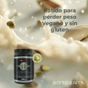 Pistacho y Chocolate Blanco Batido de sustitución de Comidas para Control de Peso Vegan One Sorgenta   600gr - Sabor Pistacho y Chocolate Blanco - Imagen 2
