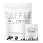IT WORKS! Keto Coffee Original Blend – Bebida instantánea con café, triglicéridos de cadena media (TCM), mantequilla y colágeno