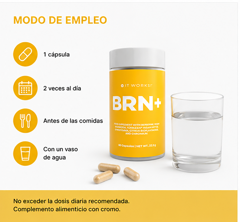 brnr-capsulas-It-Works_03 BRN+ IT WORKS! Complemento alimenticio con cromo y extractos botánicos - Imagen 3
